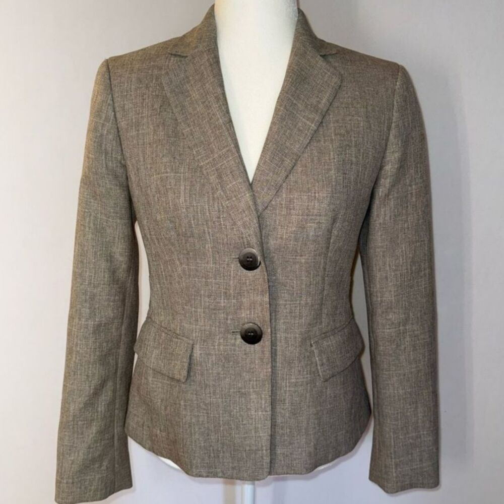 Evan Picone Black Label Tan Blazer size 4